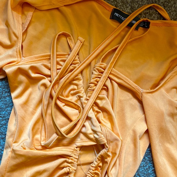 PLT orange cut out bodysuit - Picture 5 of 8